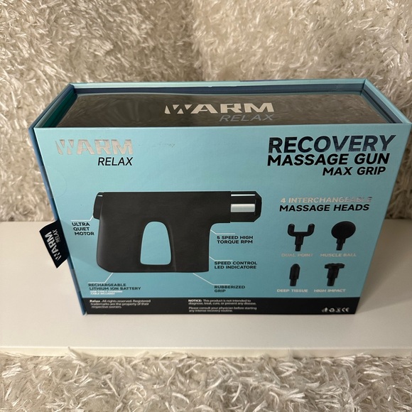 NEW Warm Relax Recovery Massage Gun Max Grip - Picture 2 of 6